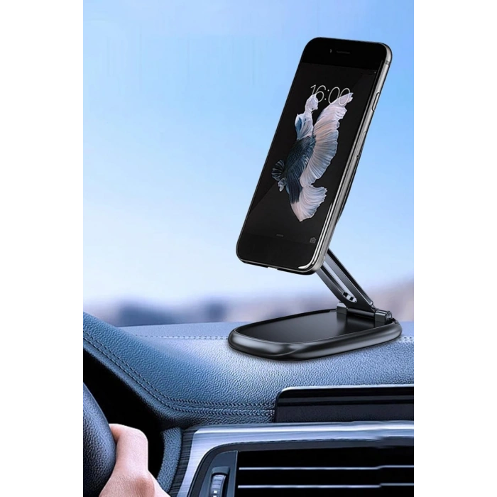 Acl T-104 Güçlü Yapışkanlı Metal Araç İçi Telefon Tutucu