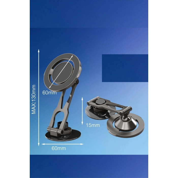 Acl T-109 360 Dönebilen Çinko Alaşımlı Mıknatıslı Araç İçi Telefon Tutucu