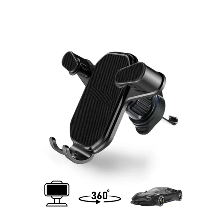 Linkage Lkh-33 Mandallı Araç İçi 360 Dönebilen Havalandırma Telefon Tutucu