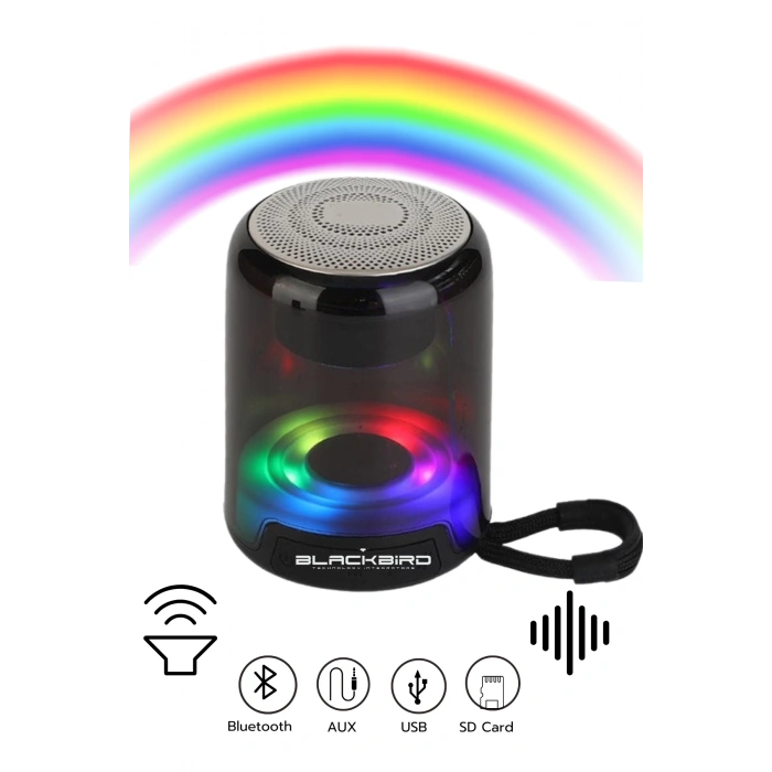 Acl Acs-9 Mini Taşınabilir Rgb Led Ses Topu Bluetooth Hoparlör