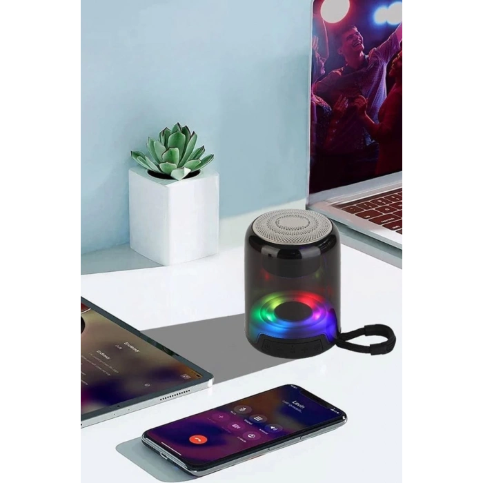 Acl Acs-9 Mini Taşınabilir Rgb Led Ses Topu Bluetooth Hoparlör