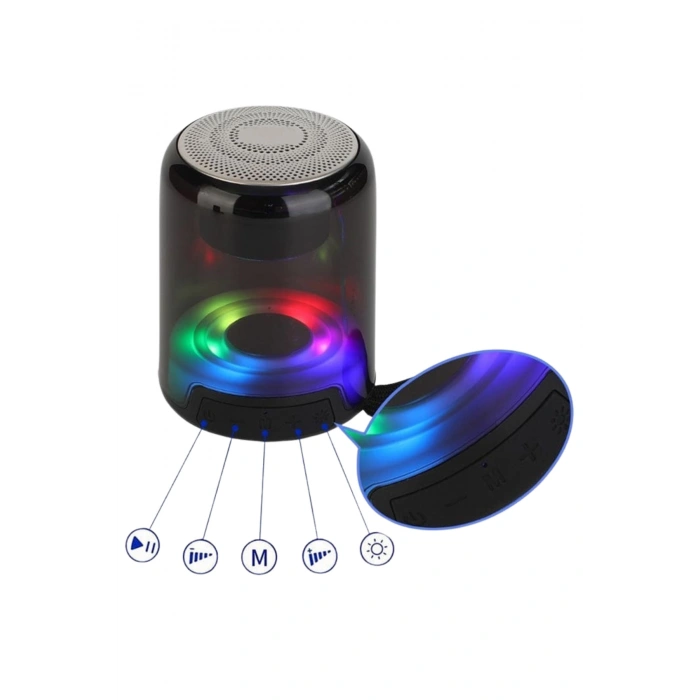Acl Acs-9 Mini Taşınabilir Rgb Led Ses Topu Bluetooth Hoparlör