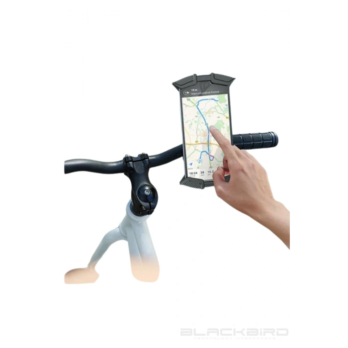 Blic BTS14 Motosiklet Ve Bisiklet Gidonu İçin Telefon Tutucu 360 Derece Dönen