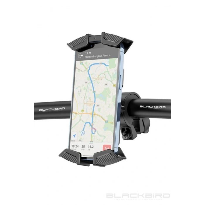 Blic BTS14 Motosiklet Ve Bisiklet Gidonu İçin Telefon Tutucu 360 Derece Dönen