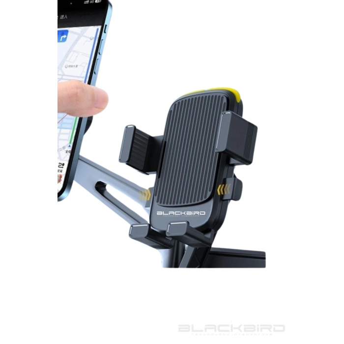 Blic BTS15 Motosiklet Telefon Tutucu Ayna Bağlantılı  360 Derece Dönen