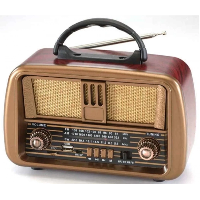Nns Ns-8068BT Şarjlı Nostaljik Radyo - Bluetooth, TWS ve MP3 Çalar Özellikli