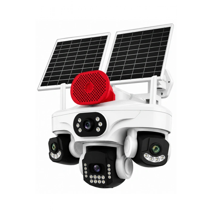 O-kam Pro OK-337Premıum 12MP 4G Sim Kartlı Solar Güvenlik Kamerası Dış Mekan Gece Görüşlü Akıllı Kamera
