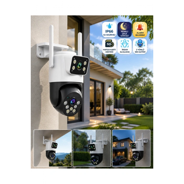 O-kam Pro Okam-4047 4MP Dual Lens WiFi Akıllı Güvenlik Kamerası
