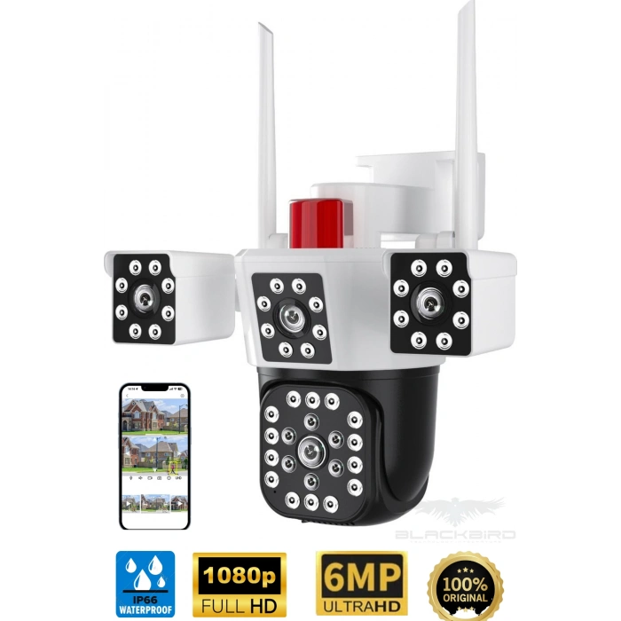 Okam-3023 2 Kameralı 6 Mp Dual Lens Wifi Ptz Kamera