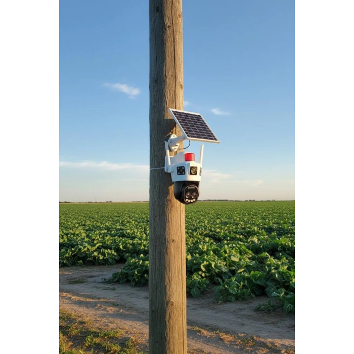 Okam 6010 4G E Sim Özellikli Solar 10X Optik Zoom Kamera