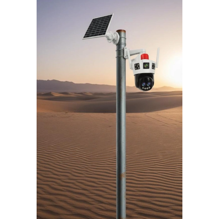 Okam 6010 4G E Sim Özellikli Solar 10X Optik Zoom Kamera