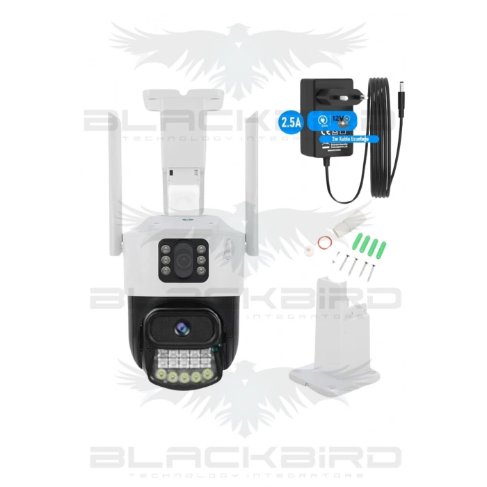 Okam-6015 Beyaz 6 Mp 3.5 İnç Dual Lens Wifi Ptz Kamera