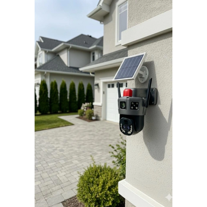 Okam 6020 4G E Sim Özellikli Solar 10X Optik Zoom Kamera