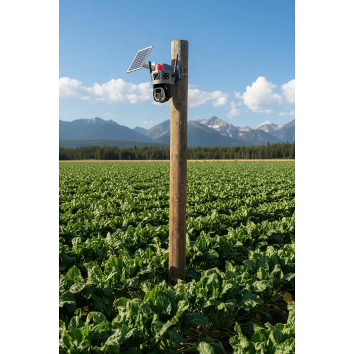 Okam 6020 4G E Sim Özellikli Solar 10X Optik Zoom Kamera