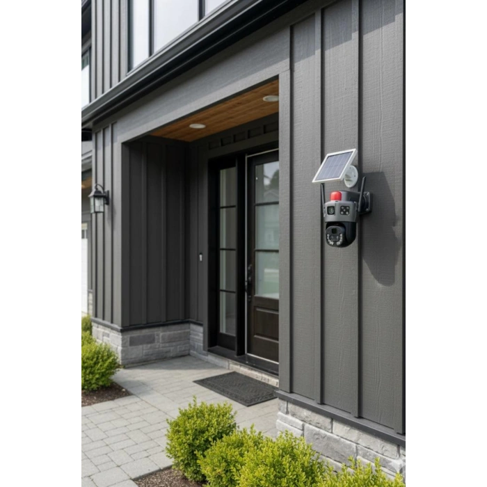 Okam 6020 4G E Sim Özellikli Solar 10X Optik Zoom Kamera