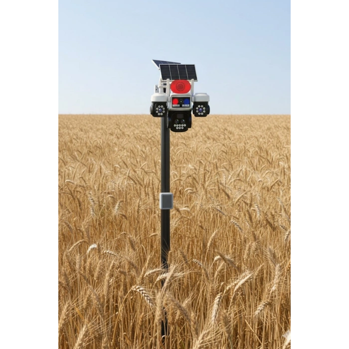 Okam Pro O-kam-5051| 4G Destekli, 3 Lensli 9MP Güneş Enerjili PTZ Dış Mekan Kamera