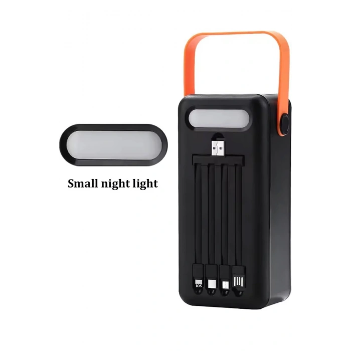 Polygold PW-2080 80000 mAh Solar Powerbank | Dahili 4 Kablolu Hızlı Şarj Cihazı | LED Işıklı Dijital Ekranlı Taşınabilir