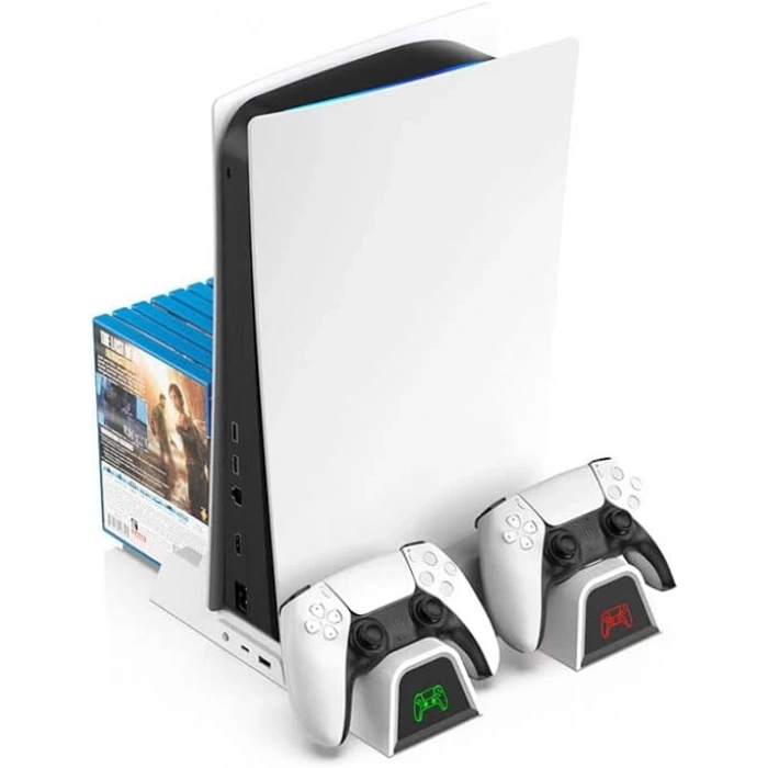 Hepu TP5-1511 PS5 Şarj ve Soğutucu Stand | DualSense Uyumlu Hızlı Şarj İstasyonu