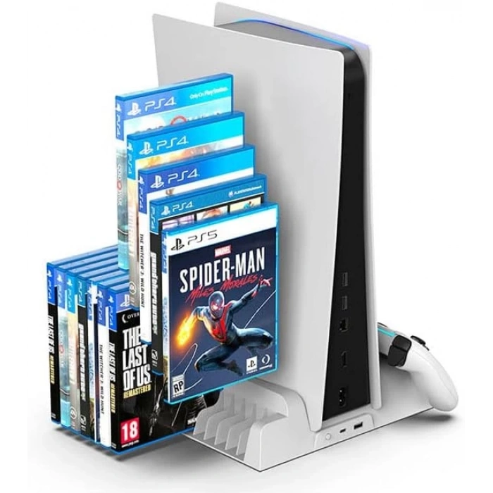 Hepu TP5-1511 PS5 Şarj ve Soğutucu Stand | DualSense Uyumlu Hızlı Şarj İstasyonu