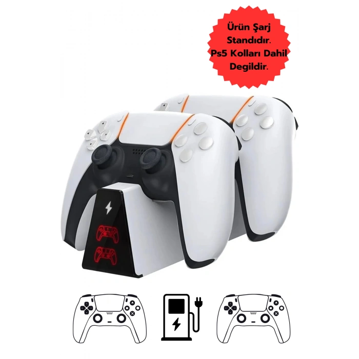 Hepu TP5-0518B Joystick Şarj Standı Dualsense Göstergeli Şarj İstasyonu