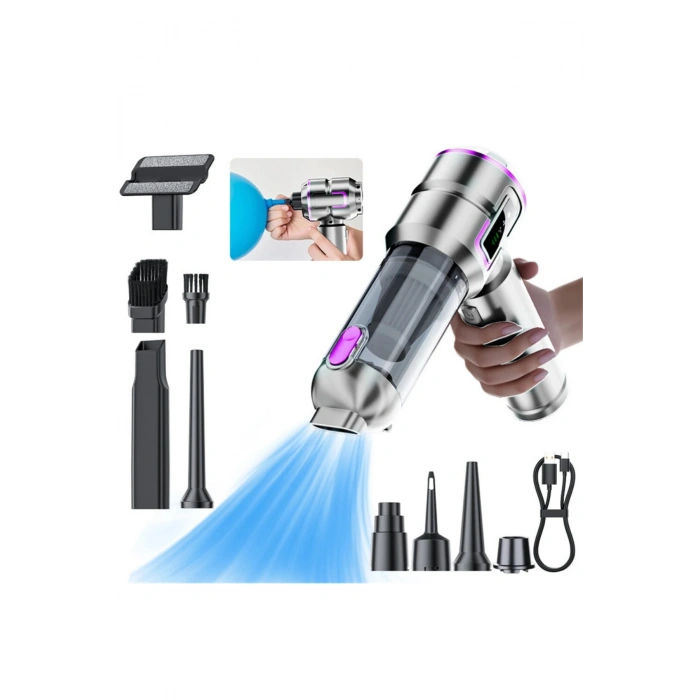 ST-6697APlus 20000 PA Şarjlı Kablosuz El Süpürgesi | Fırçasız Motorlu Güçlü Araç Süpürgesi