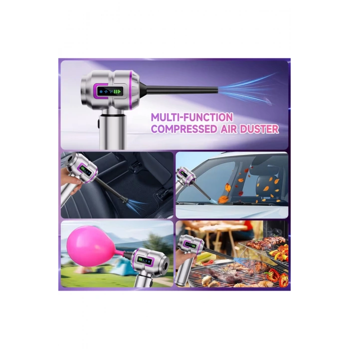 ST-6697APlus 20000 PA Şarjlı Kablosuz El Süpürgesi | Fırçasız Motorlu Güçlü Araç Süpürgesi