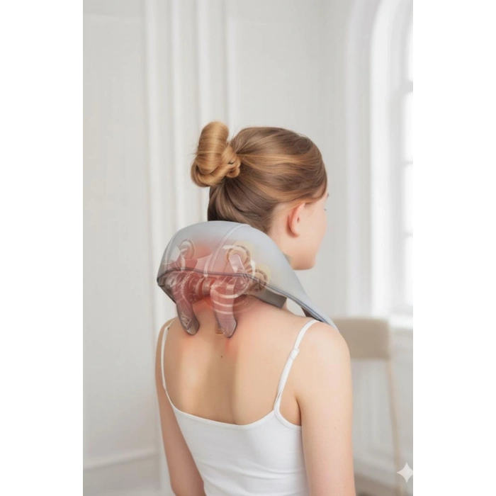 Torima VNB-01 Titreşimli Omuz ve Boyun Masaj Aleti  Isıtıcılı 3D Yoğun Masaj Başlığı