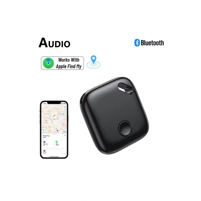 VTAG Never Lost Things Akıllı Takip Cihazı - Apple Find My Ağı Uyumlu Kayıp Önleyici Siyah GPS İzleyici