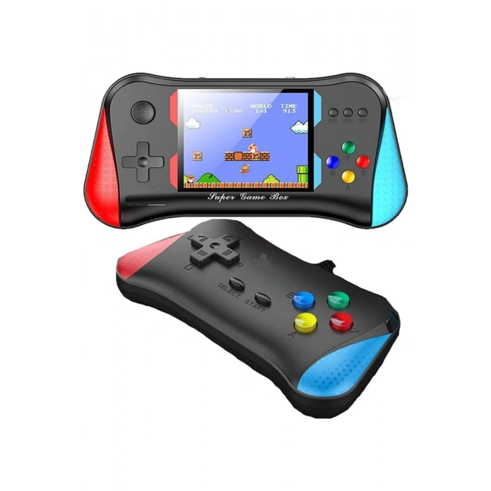 X7M 500 in 1 Retro Nostalji Mini El Atari Konsolu 2 Kişilik Gamepad Destekli