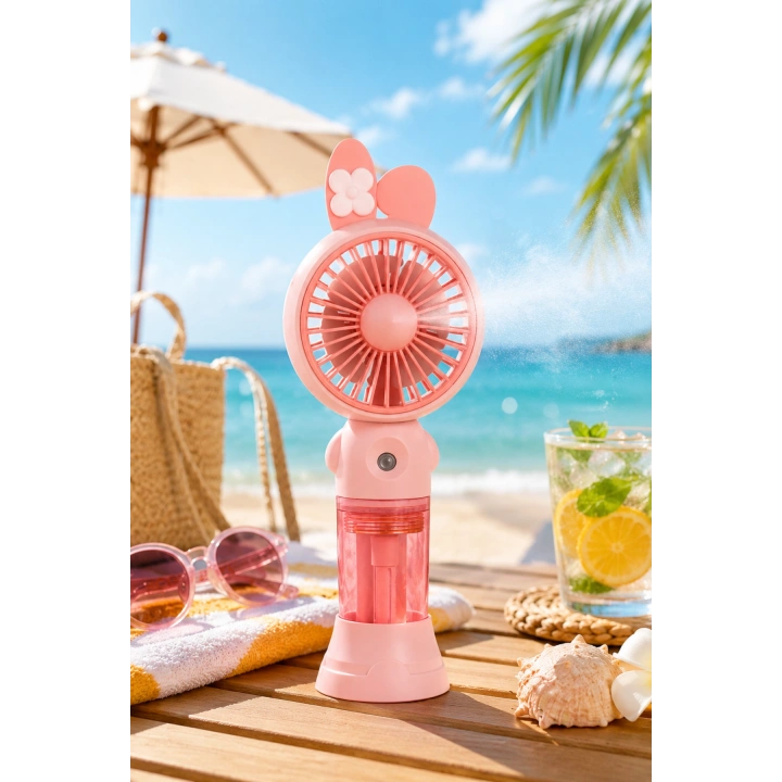 Glr K03 Taşınabilir Sulu El Fanı, Mini Buharlı Vantilatör, Type-C Şarjlı Seyahat Fanı