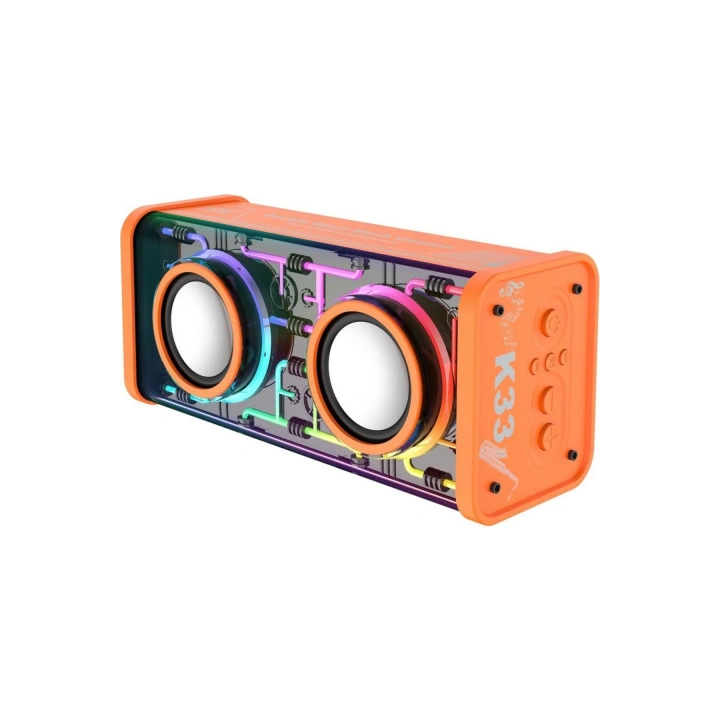 K33 Double Blast Mech Cannon Bluetooth Hoparlör | RGB Aydınlatmalı 16W Süper Güçlü