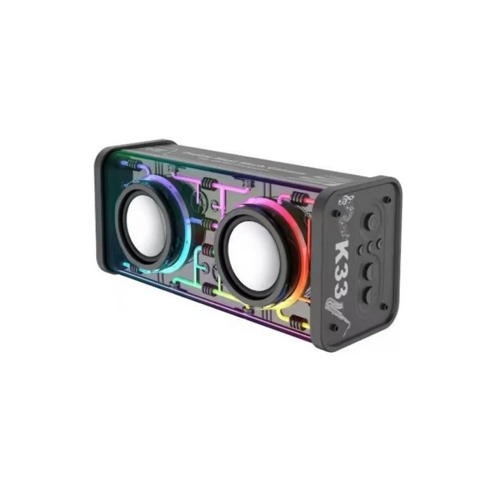 K33 Double Blast Mech Cannon Bluetooth Hoparlör | RGB Aydınlatmalı 16W Süper Güçlü