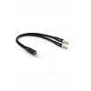 Kulaklık Mikrofon Ayırıcı Kablo 2x3.5 mm Stereo Kablo Pl-8815