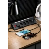 Fulltech Ftr-26 5Li Akım Korumalı Priz 2 USB-A, 2 USB-C, 3 Kademeli Gece Lambası, 2 Metre Kablo