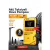 Auhma A8822 4-in-1 Akıllı Akü Takviye Cihazı ve Hava Pompası - 10000mAh Powerbank & SOS Fener