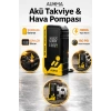 Auhma A8844 Akü Takviye Cihazı & Hava Kompresörü - 10000mAh Powerbank, 150 PSI, 1000A Peak, LED Fener
