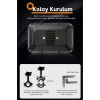 Glr T10 Motosiklet Kamera Kayıt Cihazı - Kablosuz CarPlay & Android Auto, Dual Kamera, GPS ve TPMS Desteği