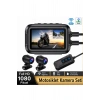 Glr V9 Motosiklet Araç Kamerası - 3.0 IPS Ekran - Çift Kamera Full HD 1080P WiFi & GPS Destekli