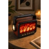 Fepe FP-337-S Solar Panelli FM Radyo ve Şömine Efektli Bluetooth Speaker