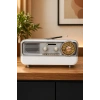 Meier MD-1314BT Gri Nostaljik Radyo - Bluetooth 5.4, Girişli, Şarjlı Retro Görünümlü Hi-Fi Hoparlör