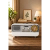 Meier MD-1314BT Gri Nostaljik Radyo - Bluetooth 5.4, Girişli, Şarjlı Retro Görünümlü Hi-Fi Hoparlör