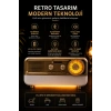 Meier MD-1314BT Gold Nostaljik Radyo - Bluetooth 5.4, Girişli, Şarjlı Retro Görünümlü Hi-Fi Hoparlör