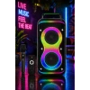 Hepu HP-S60 6000W Işıklı Karaoke Hoparlörü - Kablosuz Mikrofon Setli Parti Hoparlörü