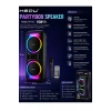 Hepu HP-118 8 İnç Bluetooth Partybox Hoparlör - 15W Işıklı, Mikrofonlu Ses Sistemi