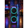 Hepu HP-118 8 İnç Bluetooth Partybox Hoparlör - 15W Işıklı, Mikrofonlu Ses Sistemi