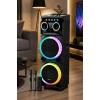 Hepu HP-930 Partybox Bluetooth Hoparlör - 80W Güç, 2x12 Speaker, Mikrofonlu Karaoke Seti
