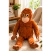 Tigoes T-Plush Pelüş Maymun  Kahverengi Sevimli Orangutan Oyuncak - 66 Cm Yumuşak Pelüş Şempanze