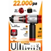 MATT MCV22 Şarjlı Araç Süpürgesi Kırmızı 22.000Pa Güçlü Vakumlu Mini Type-C Şarjlı 220ML