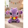 Tigoes T-Plush Çiçekli Mor Peluş Oyuncak - 30 cm Yumuşak Uyku Arkadaşı ve Hediyelik Figür