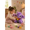 Tigoes T-Plush Çiçekli Mor Peluş Oyuncak - 30 cm Yumuşak Uyku Arkadaşı ve Hediyelik Figür